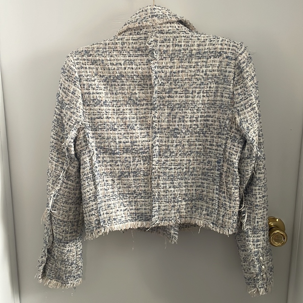 Aqua tweed blazer size small - Picture 2 of 4